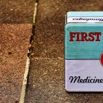 Photographic image depicting a first aid kit. Used in relation to emergency planning and "red list" blog post. Image used via license.